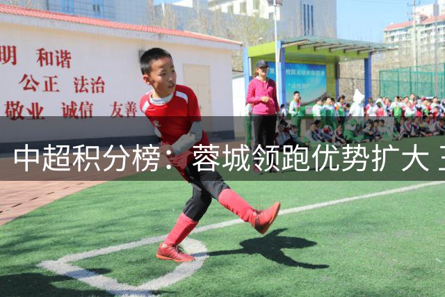 中超积分榜：蓉城领跑优势扩大 玉昆跃居次席